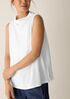 Cross Hatch Stretch Jersey Funnel Neck Tank