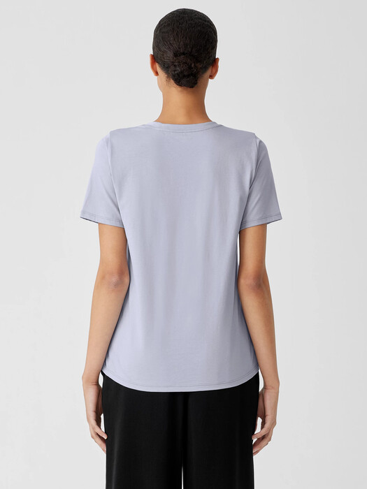 Organic Pima Cotton Jersey Round Neck Tee