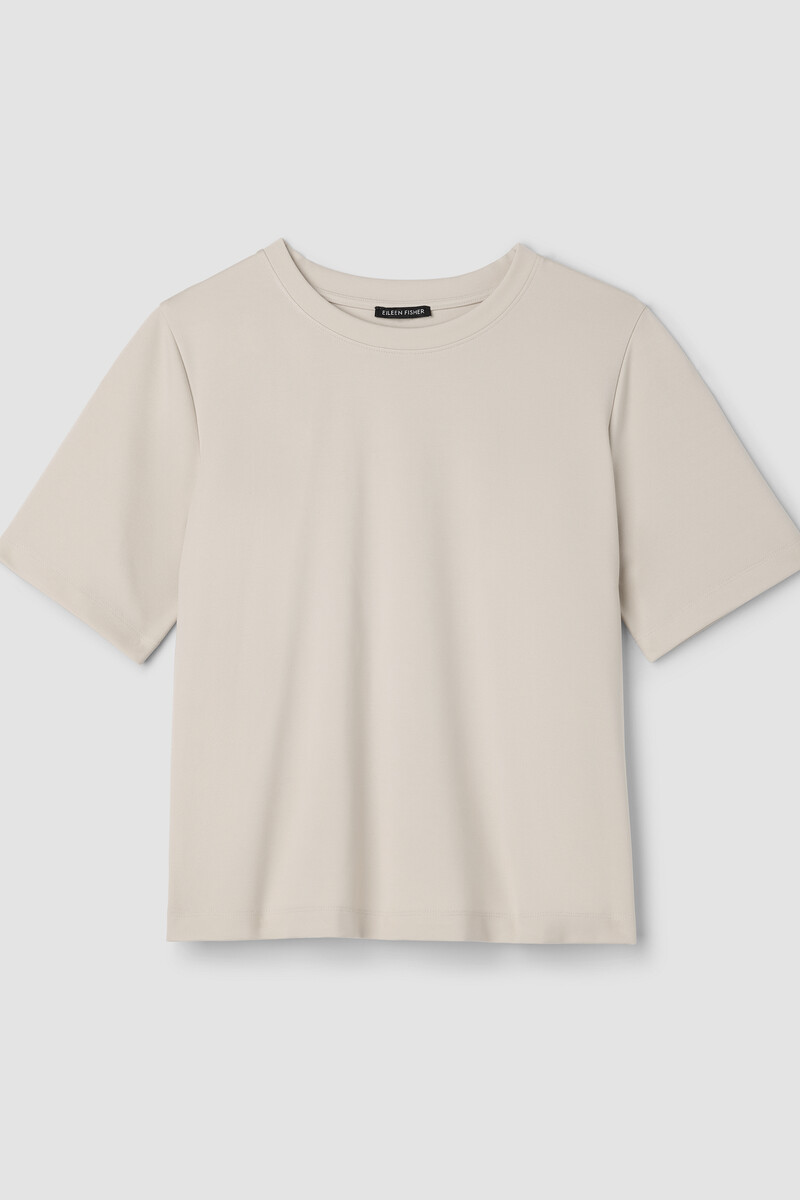 Lightweight Ponte Crew Neck Tee Lightweight Ponte Crew Neck Tee