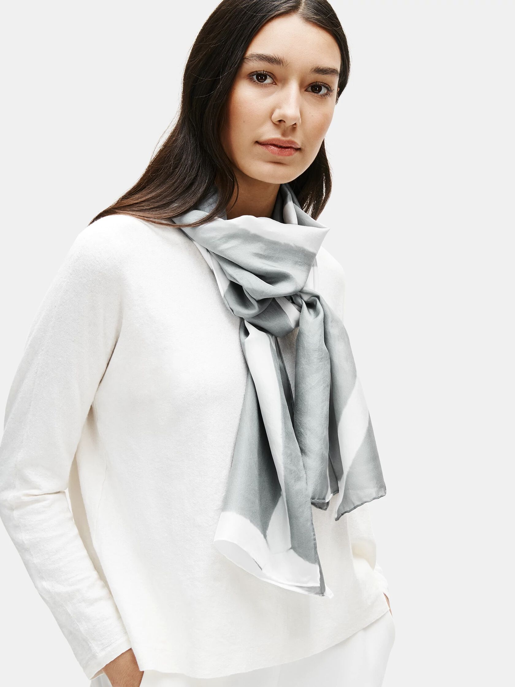 Silk Shibori Intersections Scarf