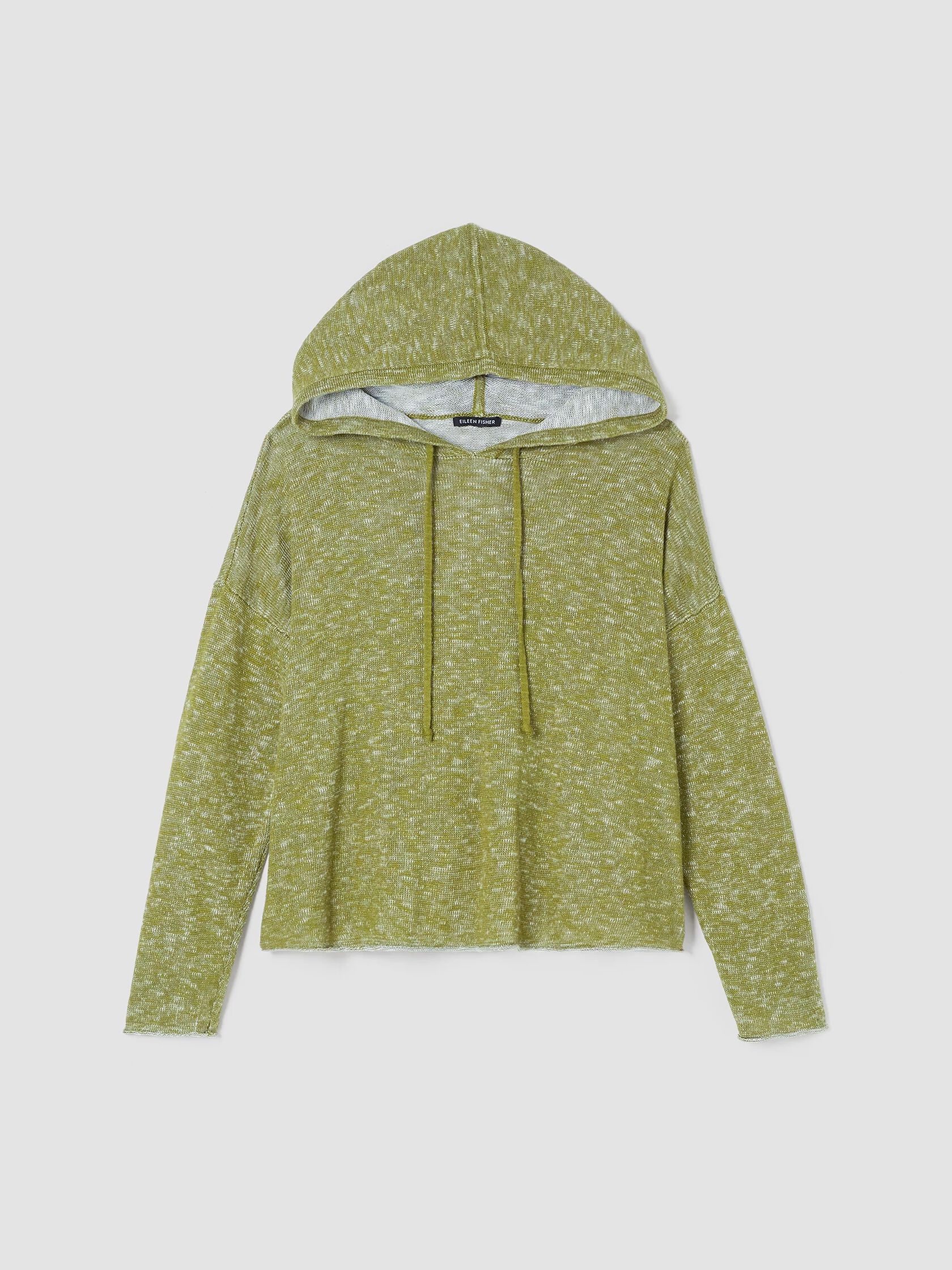 Organic Cotton Linen Slub Hooded Top
