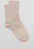Organic Cotton Ribbed Quarter Crew Sock