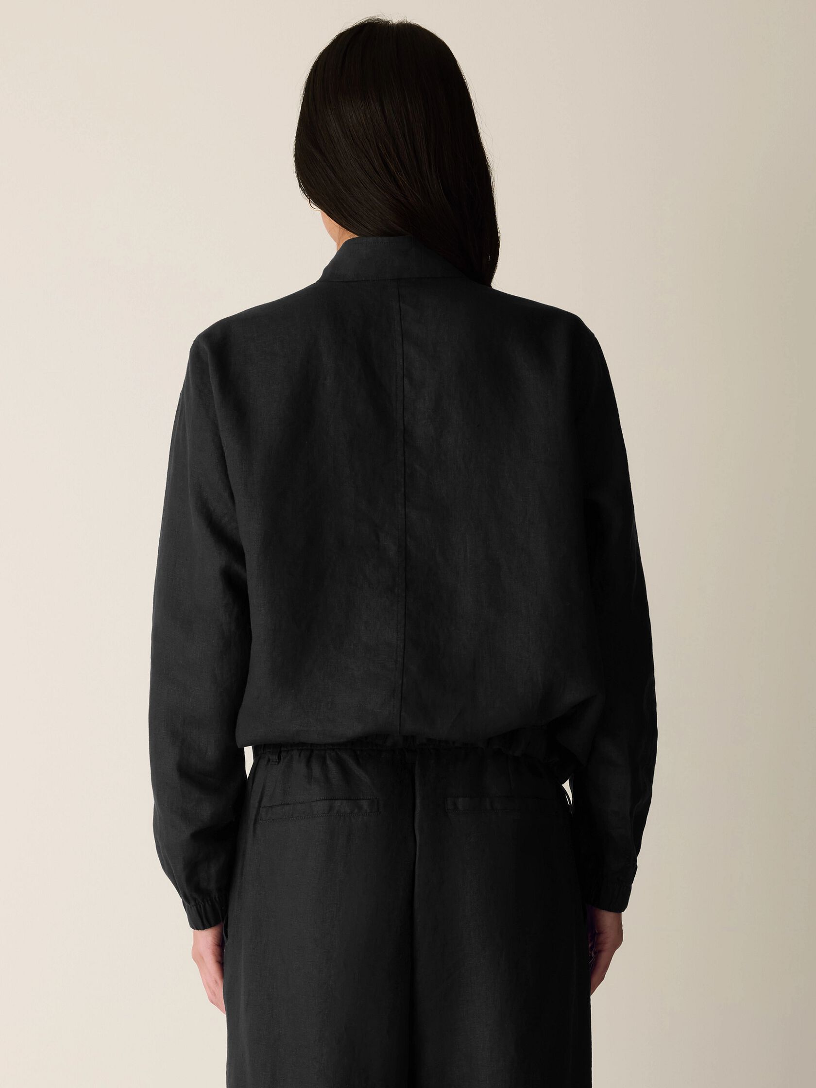 Organic Linen Flight Jacket