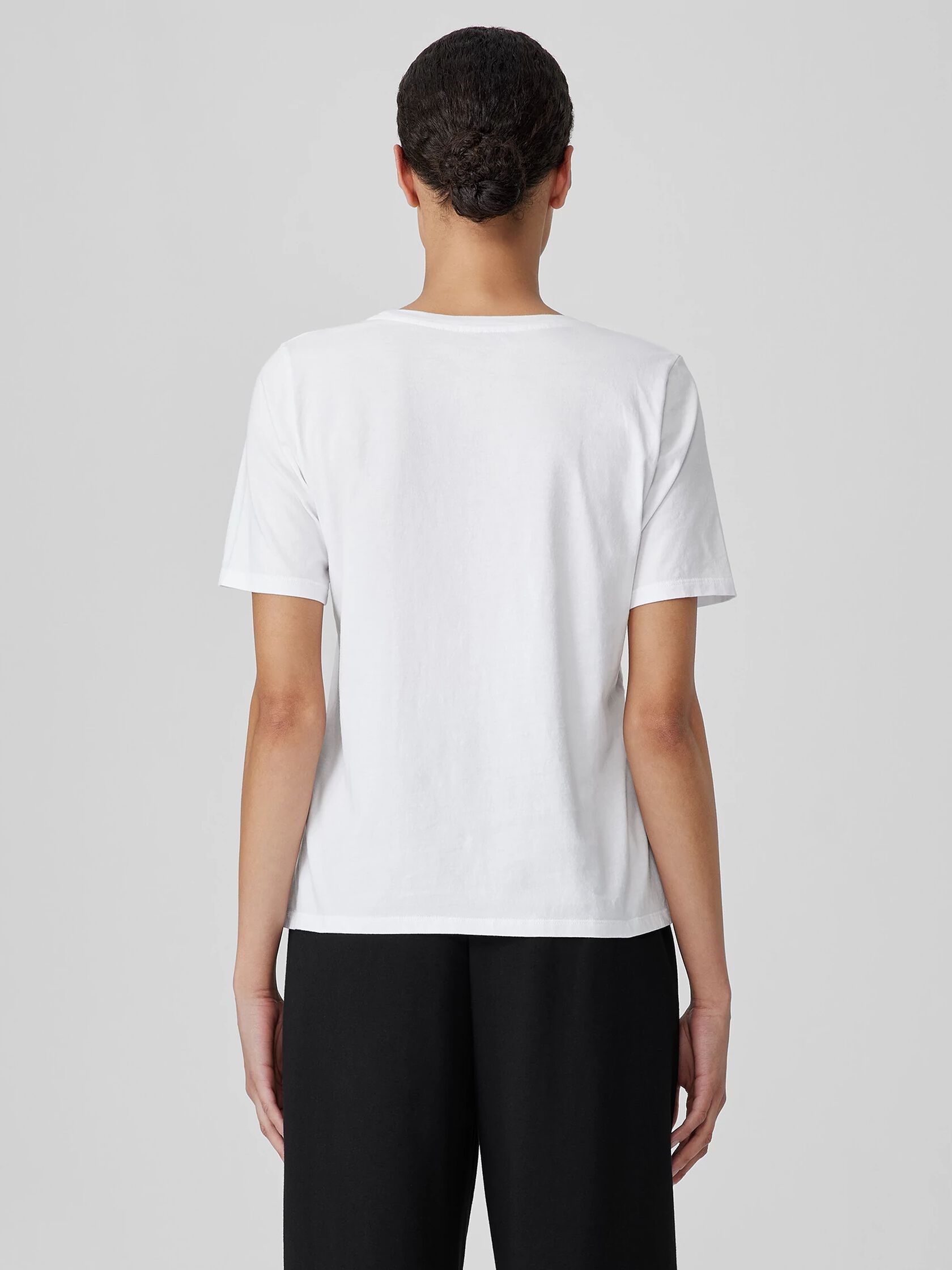 Organic Pima Cotton Jersey Round Neck Tee