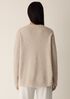 Cashmere Silk Boucle Bliss Crew Neck Long Top