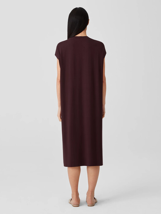 Viscose Jersey Crew Neck Dress | EILEEN FISHER Viscose Jersey Crew Neck Dress | EILEEN FISHER