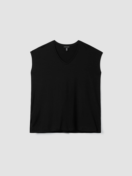 Fine Jersey V-Neck Top