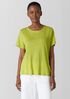 Organic Linen Jersey Crew Neck Tee