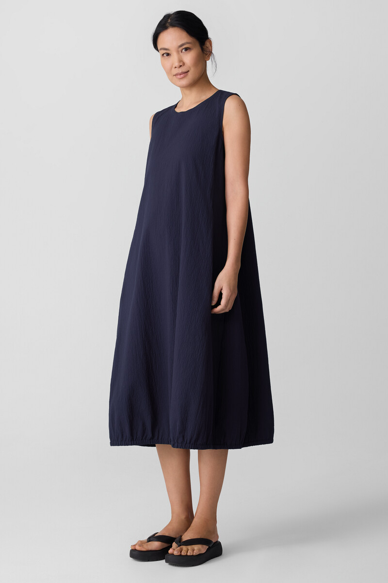 Organic Cotton Pucker Lantern Dress Organic Cotton Pucker Lantern Dress