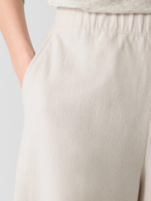 Felted Wool Jersey Wide-Leg Pant in Regenerative Wool