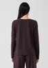 Stretch Jersey Knit Crew Neck Top