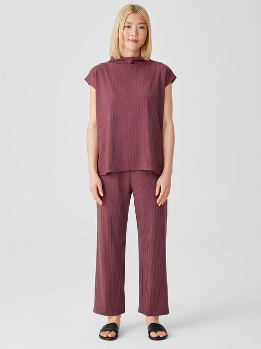 Washable Stretch Rib Straight Pant