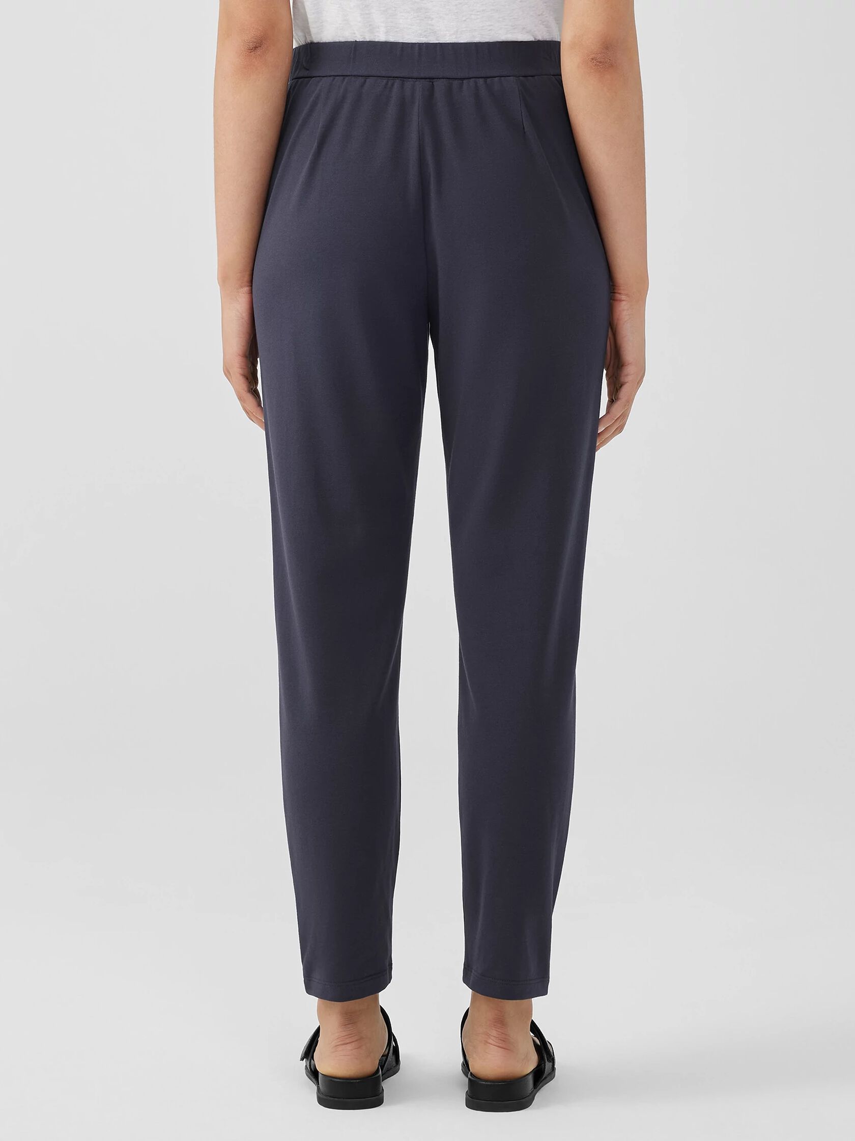 Pima Cotton Stretch Jersey Tapered Pant