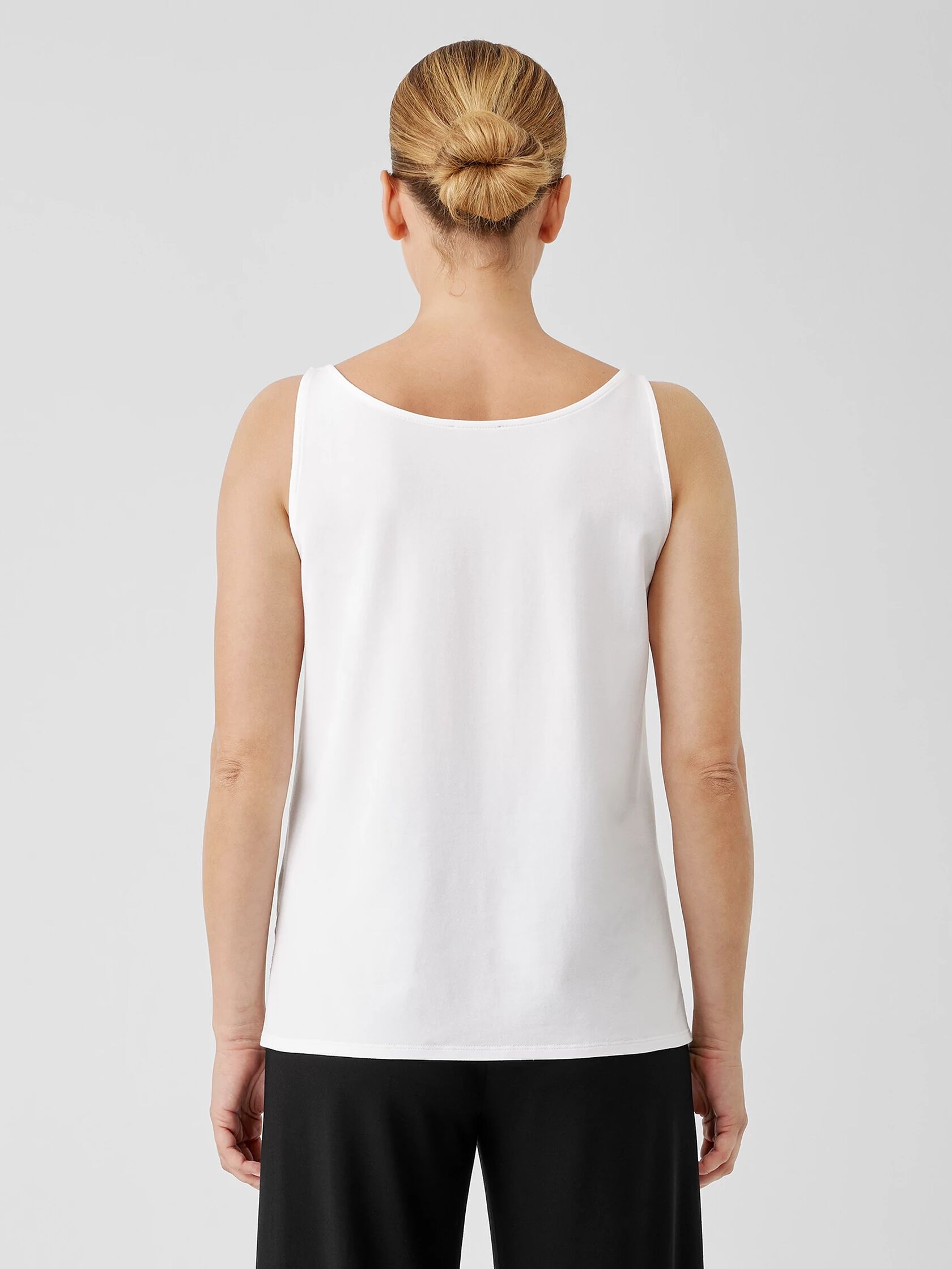 Stretch Jersey Knit Scoop Neck Tank