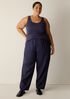 Organic Cotton Stretch Rib Scoop Neck Tank