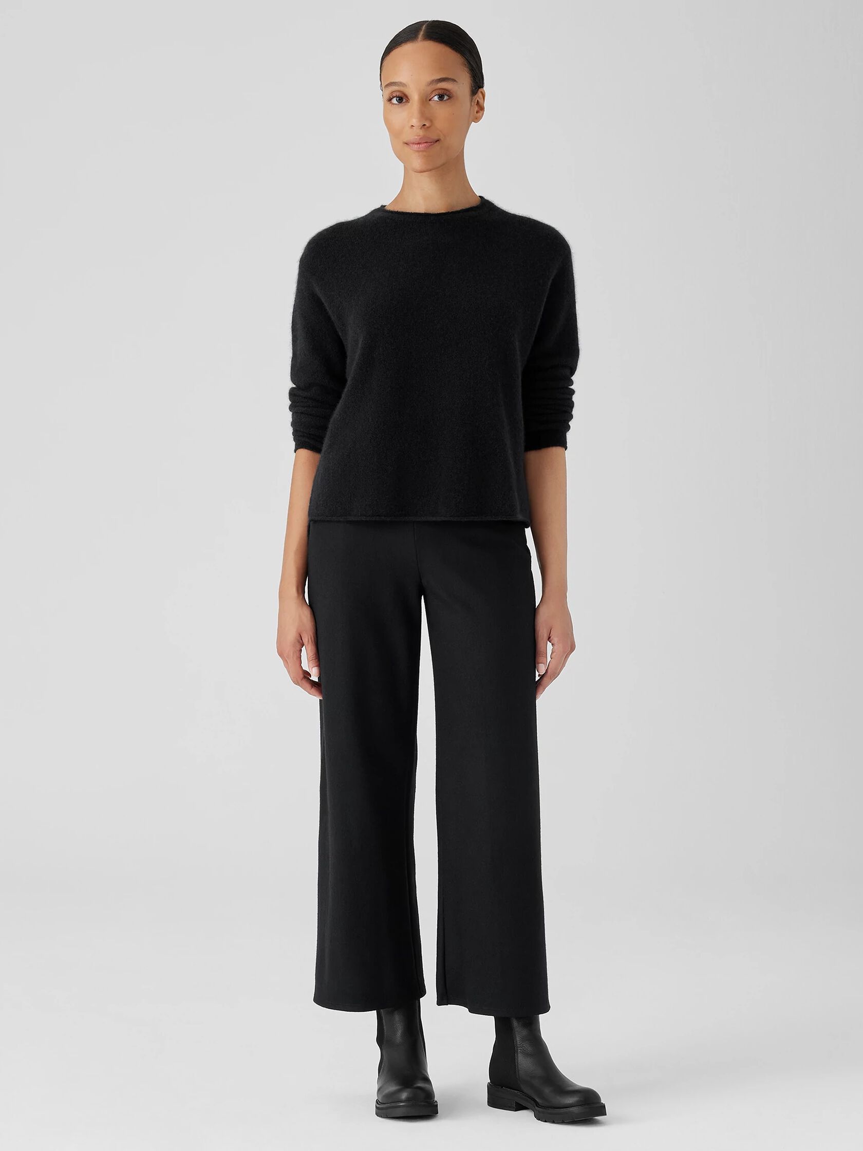 Cashmere Silk Bliss Crew Neck Top