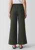 Organic Cotton Ripple Wide-Leg Pant