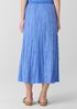 Crushed Silk Flared Skirt
