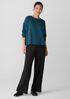 Cozy Brushed Terry Hug Round Neck Box-Top