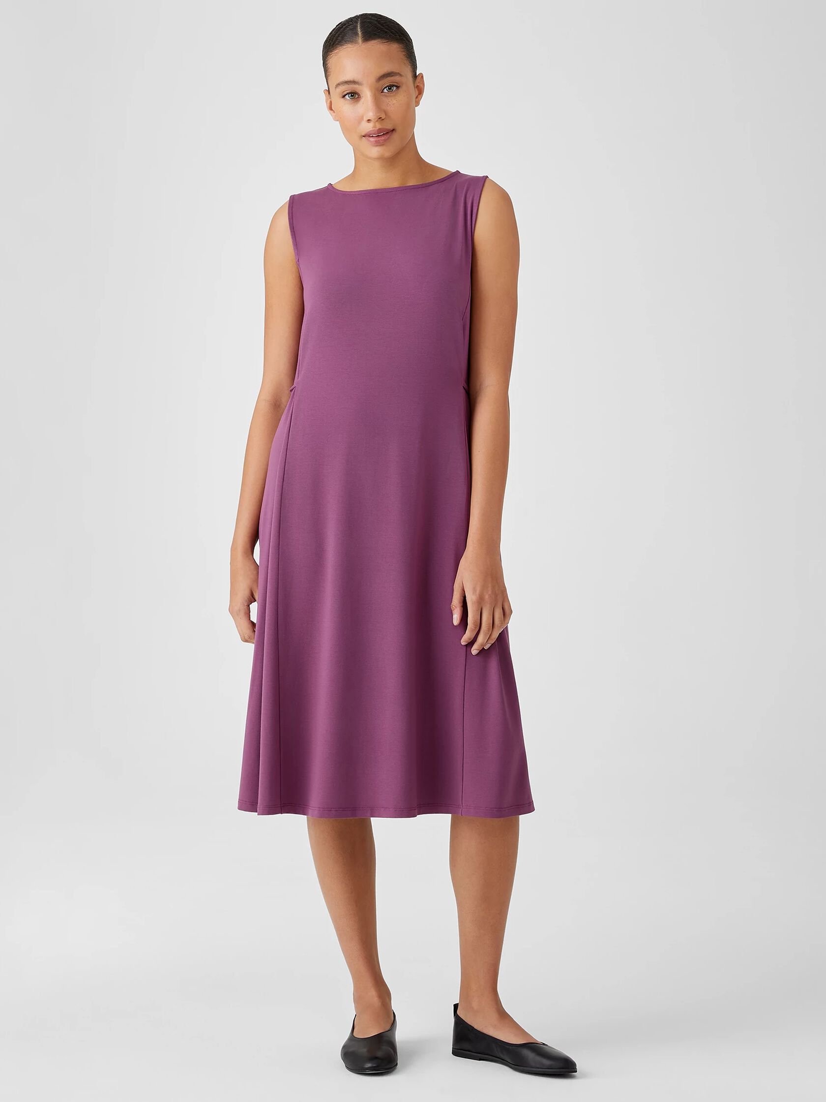 Viscose Jersey Sleeveless Tie Dress