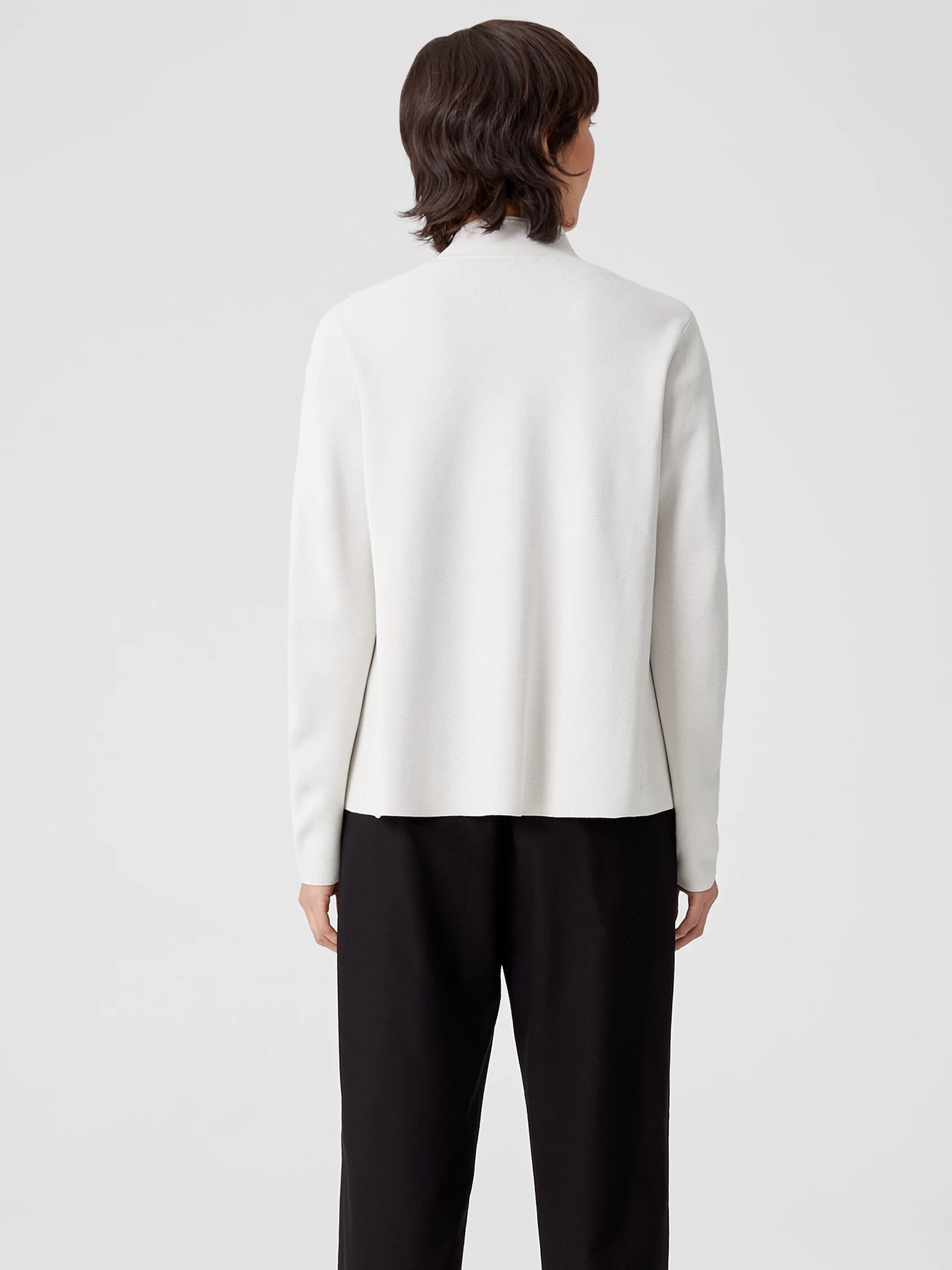 Silk & Organic Cotton Interlock Shaped Jacket