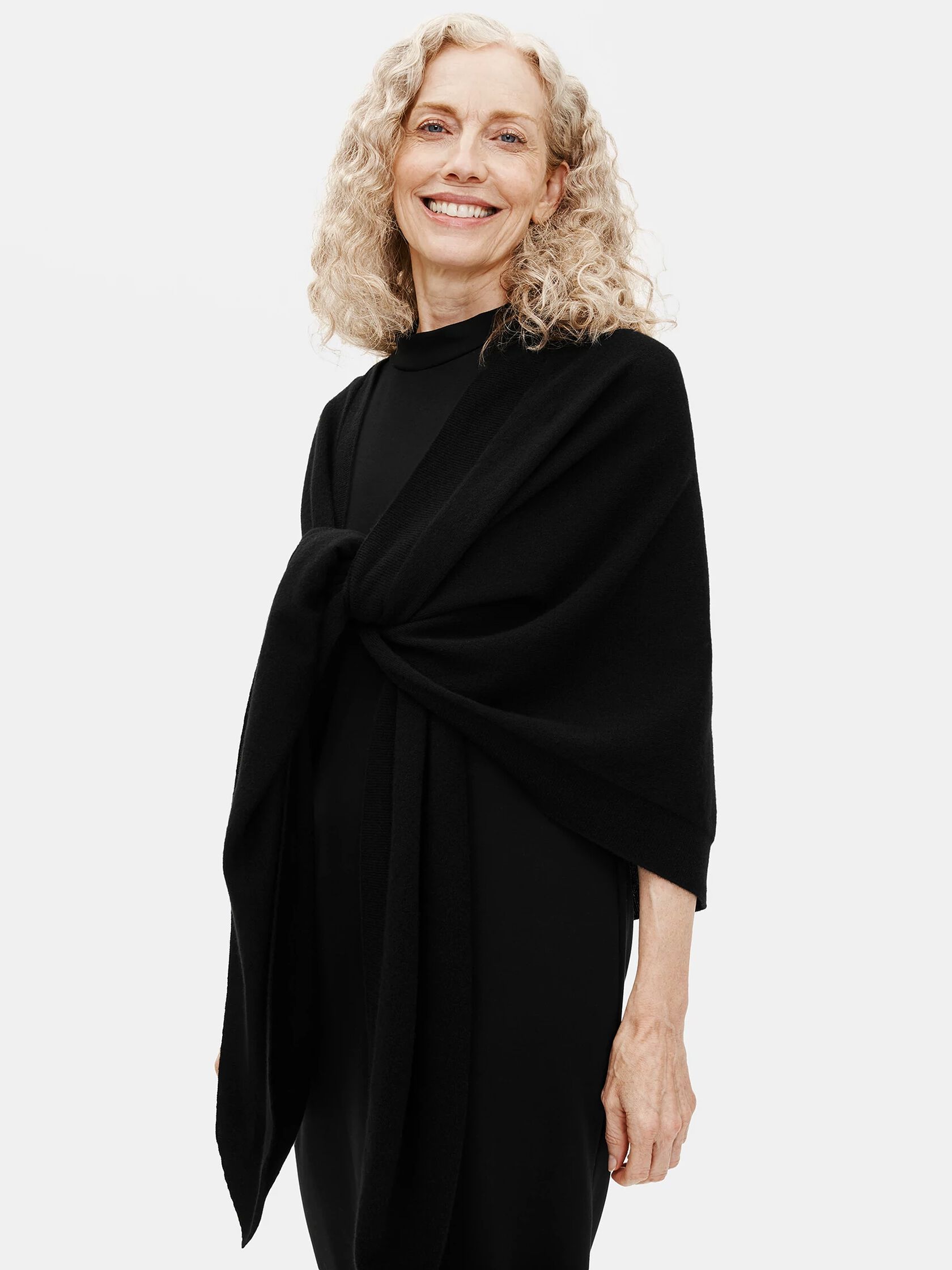 Seamless Italian Cashmere Poncho