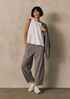 Garment-Dyed Organic Cotton Terry Lantern Pant