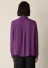 Silk Georgette Crepe Classic Collar Shirt
