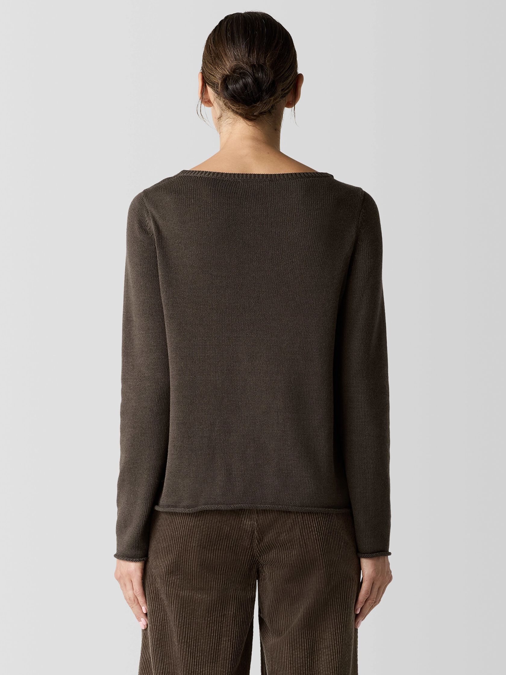 Peruvian Cotton Blend Bateau Neck Top