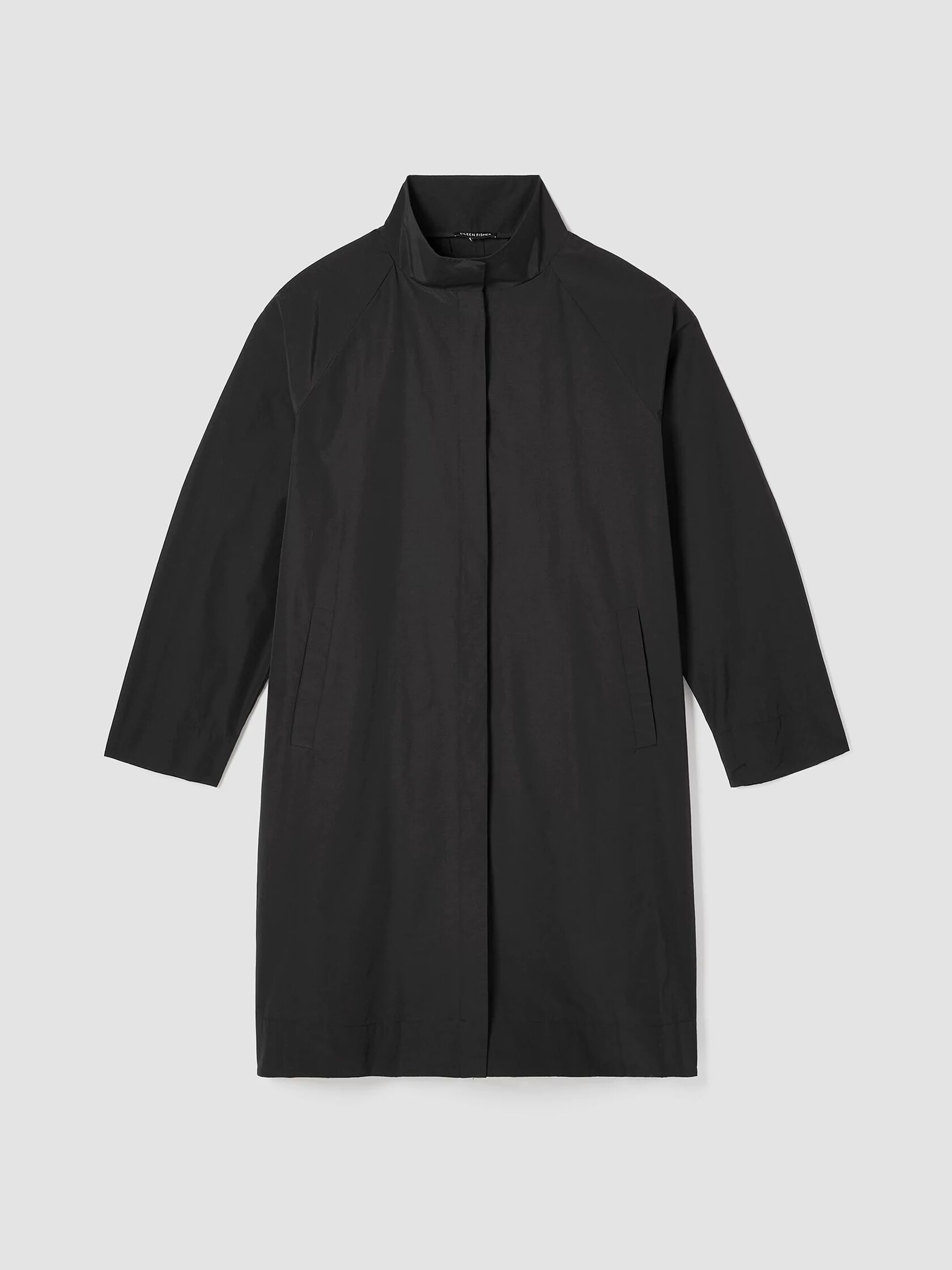 Light Cotton Nylon Stand Collar Coat