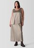 Stretch Silk Charmeuse Scoop Neck Tank