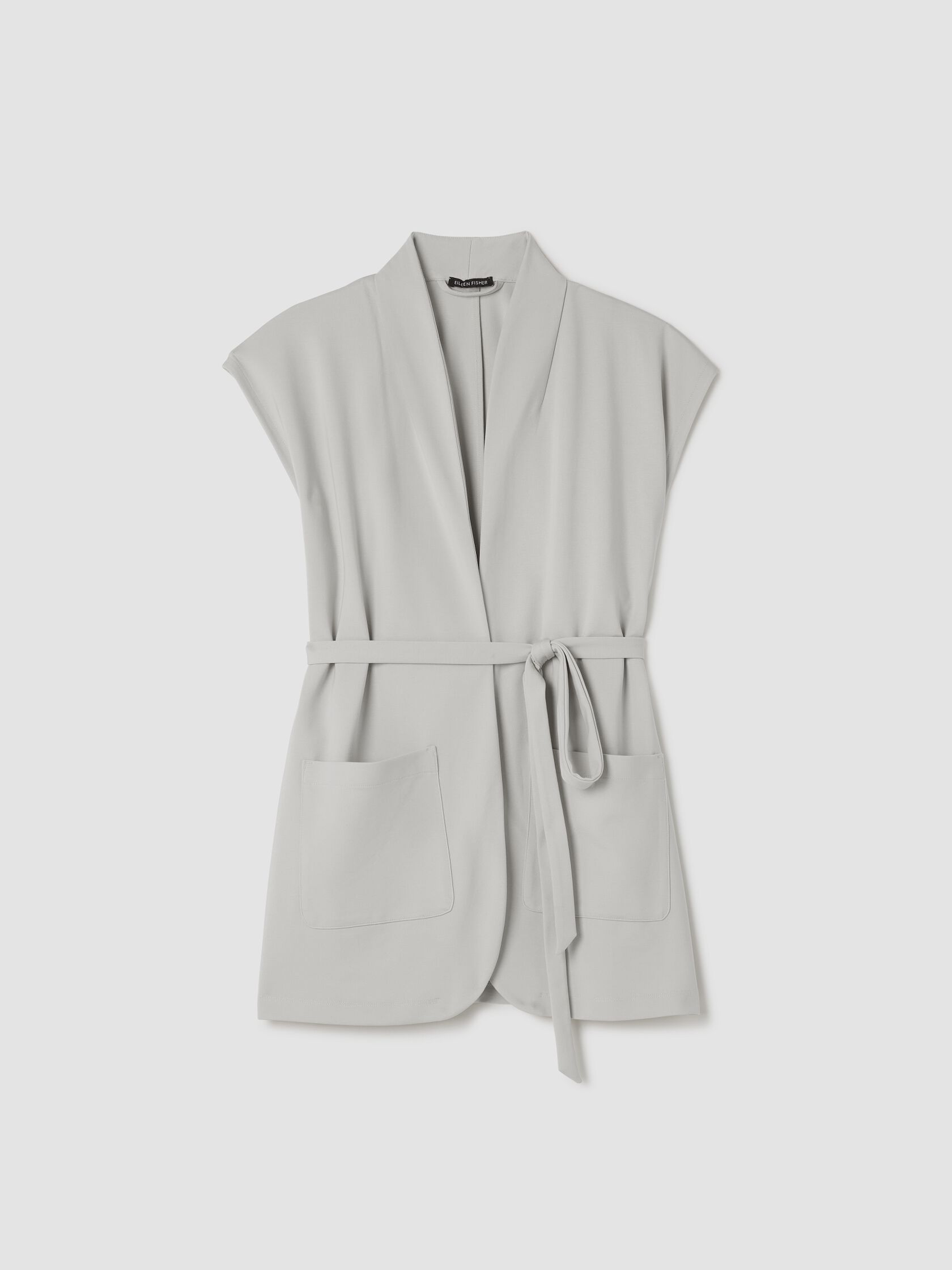 Washable Flex Ponte High Collar Vest