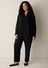 Sheer Silk Georgette Classic Collar Pintuck Shirt