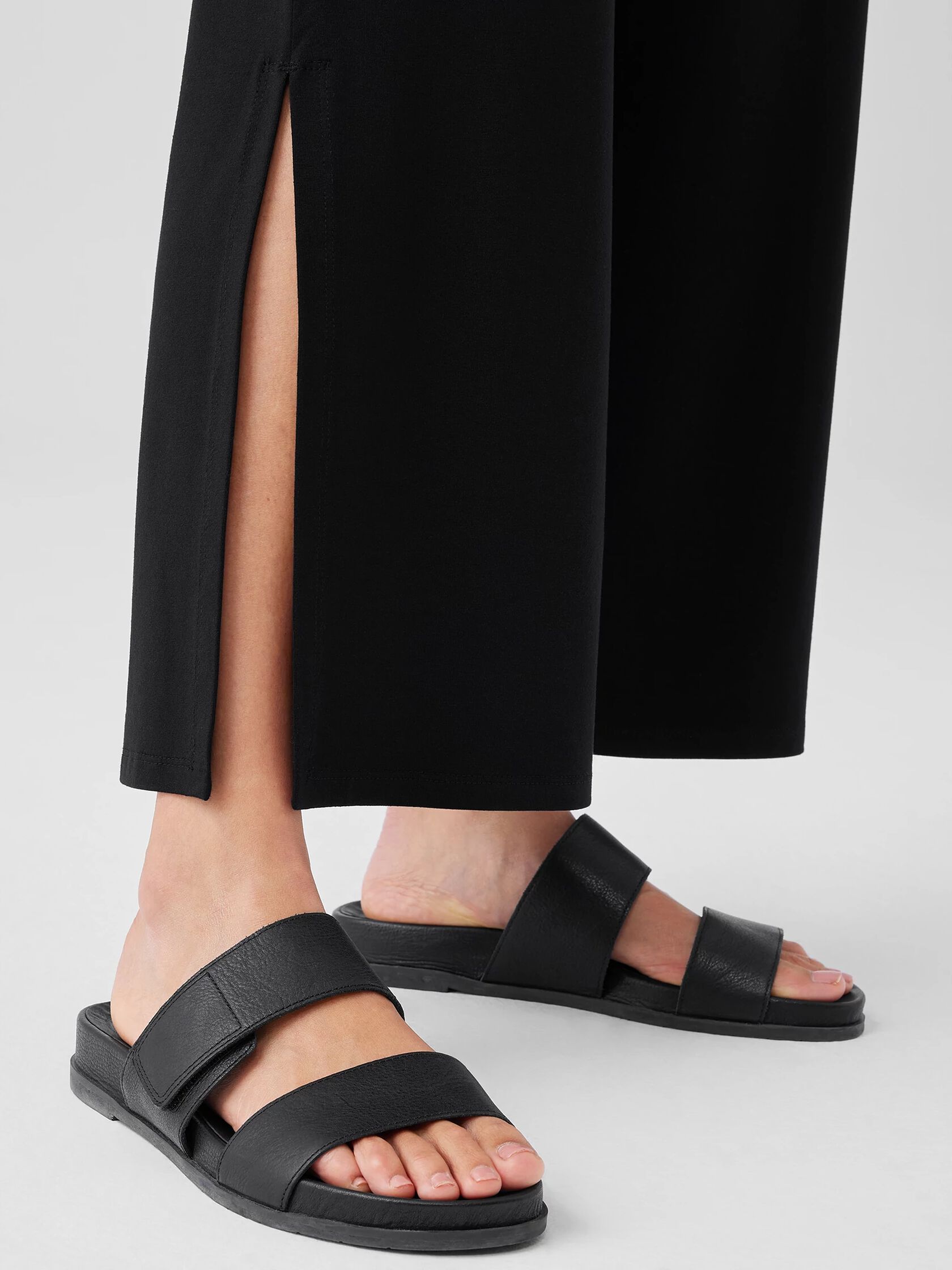 Stretch Jersey Knit Pant with Slits
