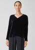 Velvet V-Neck Top