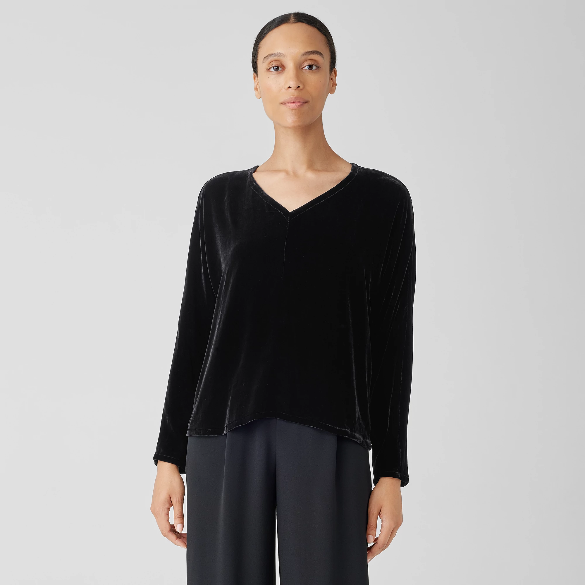 Eileen fisher black tops