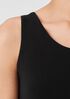 Pima Cotton Stretch Jersey Cropped Tank