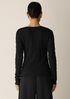 Bubble Jacquard Round Neck Top