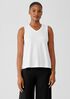 Stretch Jersey Knit V-Neck Tank