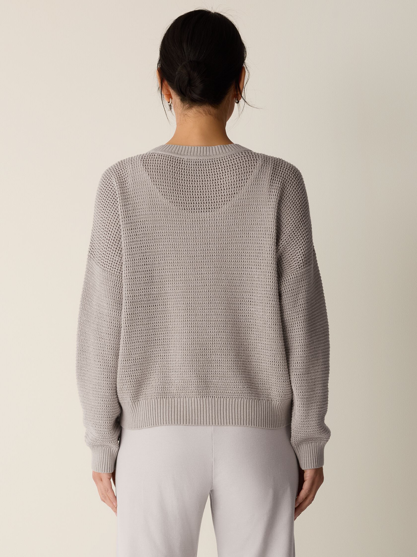 Peruvian Cotton Blend Crew Neck Top