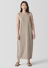 Stretch Jersey Knit Round Neck Dress