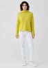 Organic Cotton French Terry Funnel Neck Top