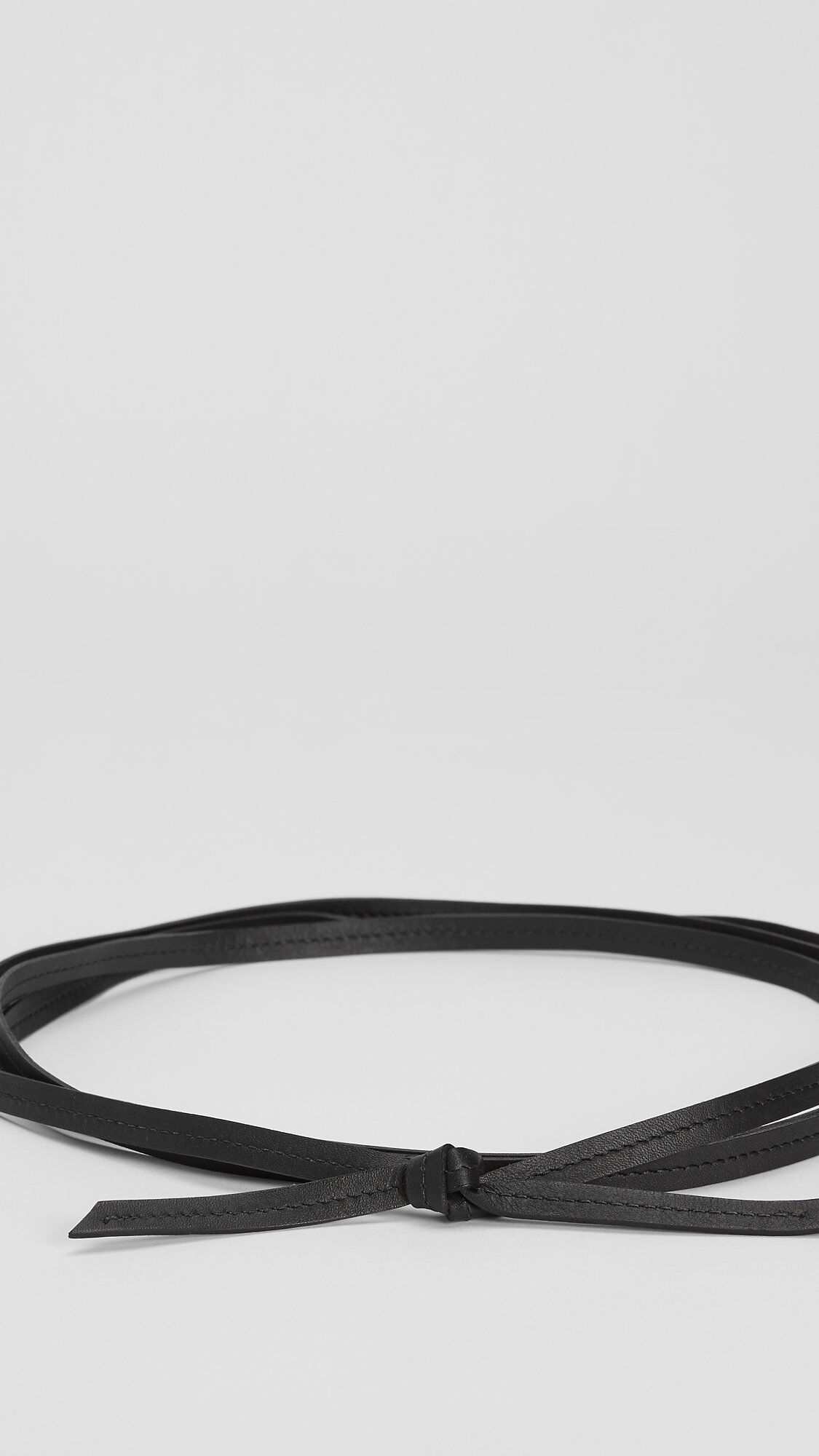 Buttery Leather Skinny Wrap Belt EILEEN FISHER