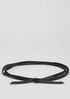 Buttery Leather Skinny Wrap Belt