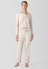 Mélange Organic Cotton Interlock Slouchy Sleep Pant