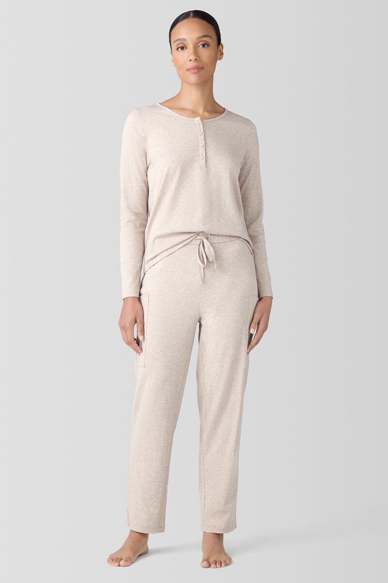 Mélange Organic Cotton Interlock Slouchy Sleep Pant Mélange Organic Cotton Interlock Slouchy Sleep Pant