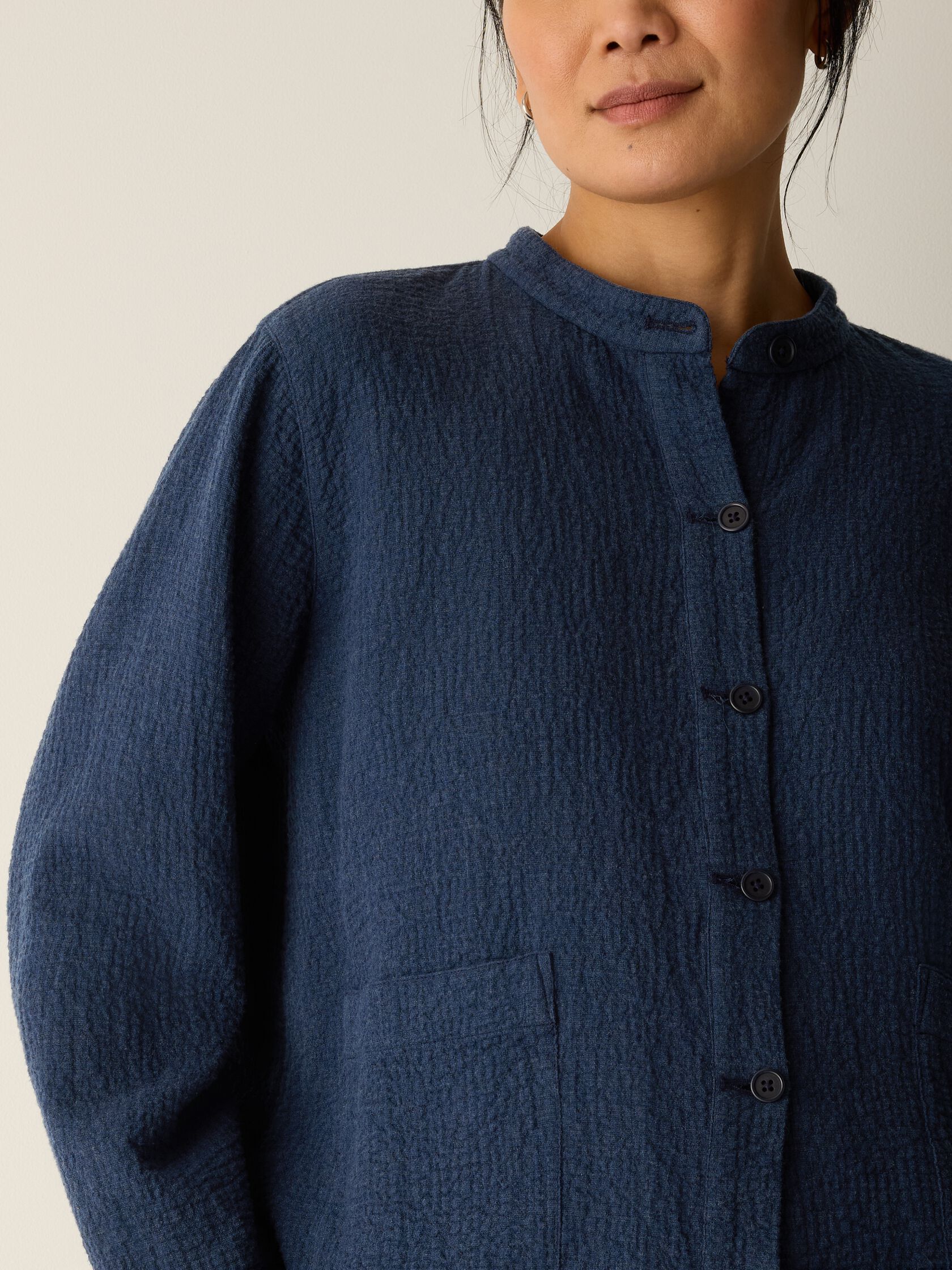 Organic Cotton Doubleweave Shirt Jacket