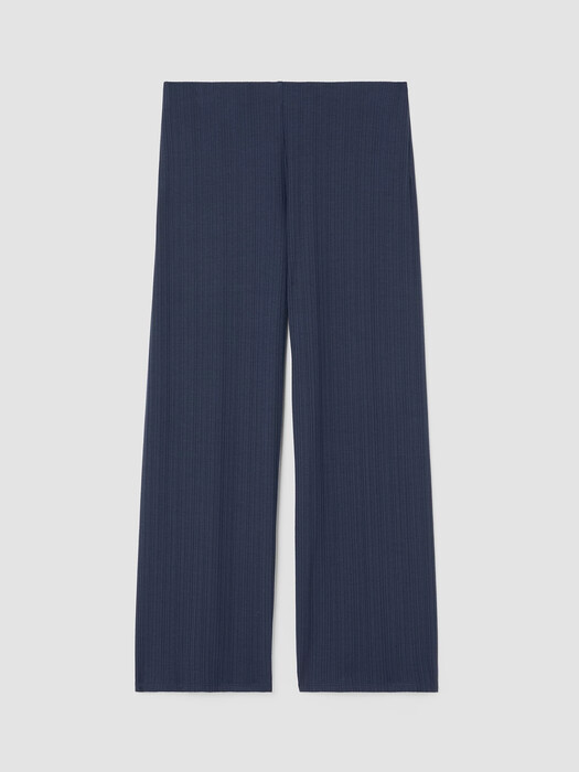 Variegated Rib Knit Wide-Leg Pant
