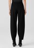 Washable Stretch Crepe Pleated Lantern Pant