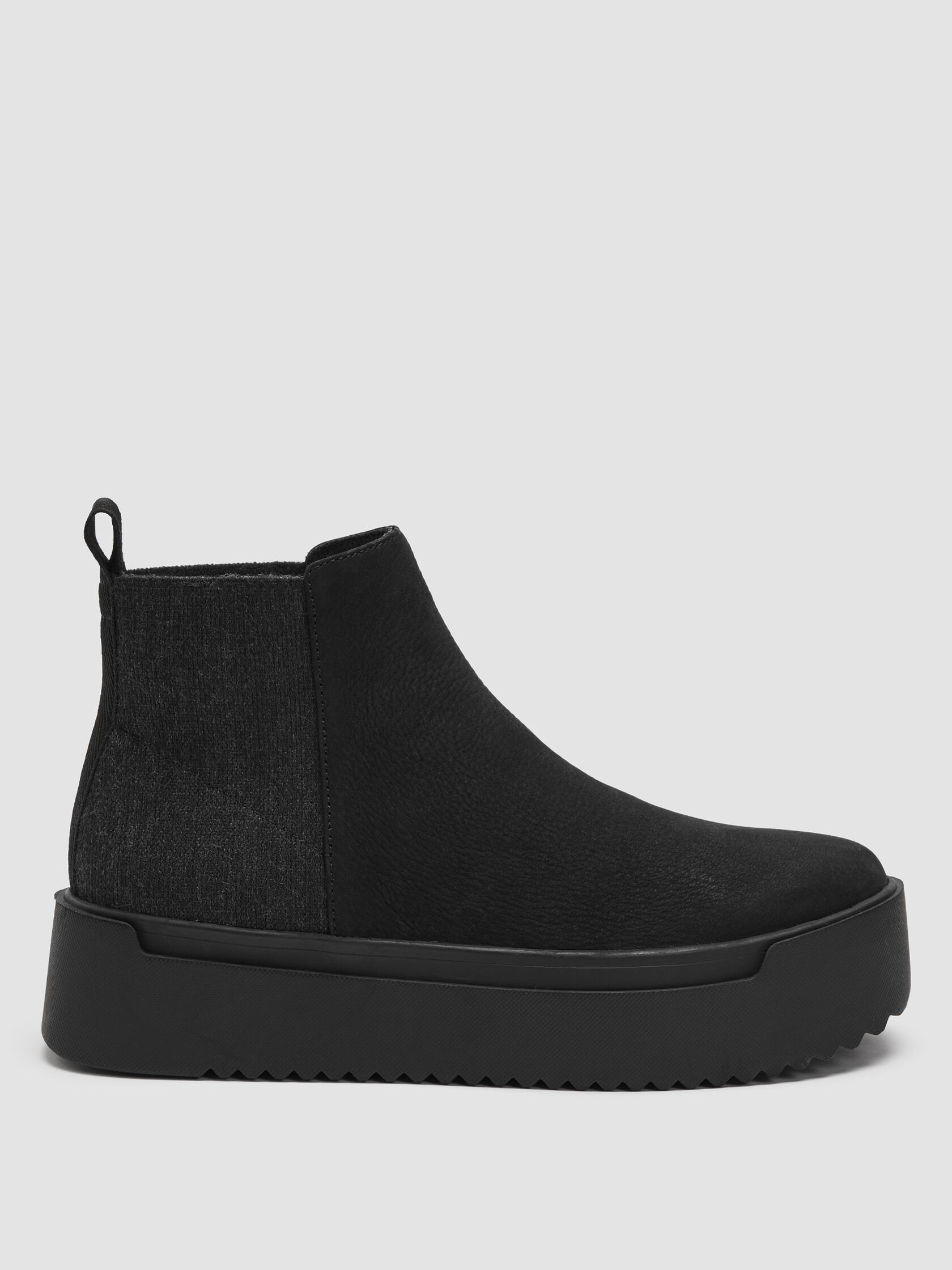 Meng Tumbled Nubuck Platform Sneaker